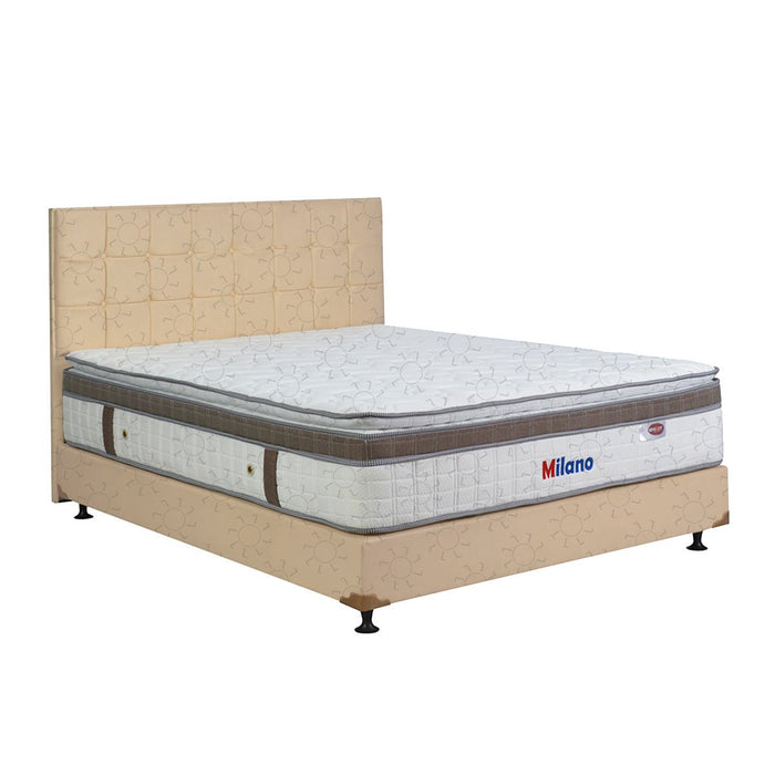 KASUR - SPRINGBED Kasur Springbed Eversoft Milano Latex Spring HB Sydney Cream | Fullset Kozo EVERSOFT OSCARLIVING