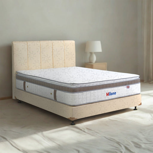 KASUR - SPRINGBED Kasur Springbed Eversoft Milano Latex Spring HB Vadia Cream | Fullset Kozo EVERSOFT OSCARLIVING