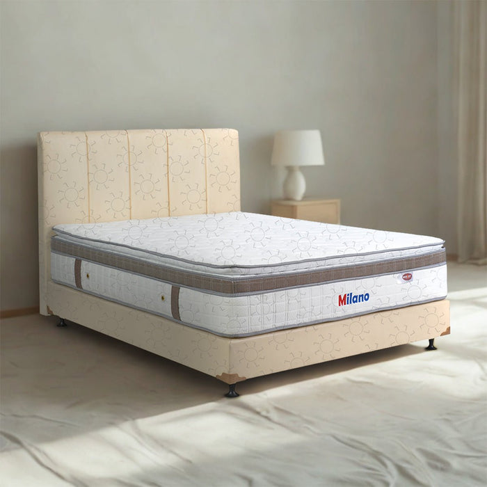 KASUR - SPRINGBED Kasur Springbed Eversoft Milano Latex Spring HB Vadia Cream | Fullset Kozo EVERSOFT OSCARLIVING