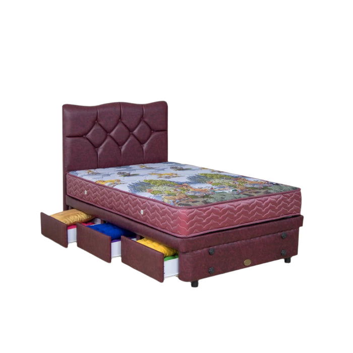 KASUR - SPRINGBED Kasur Springbed Guhdo Drawer BED Happy Kids | Fullset Metropolis GUHDO OSCARLIVING