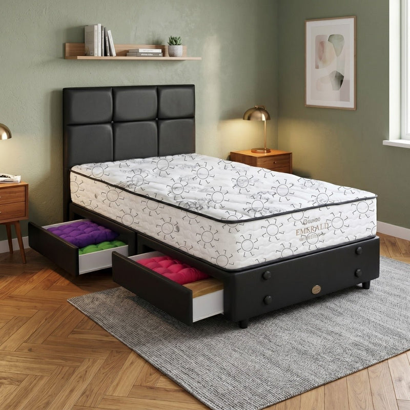 KASUR - SPRINGBED Kasur Springbed Guhdo Emerald Dream | Fullset Caserta Drawer HS GUHDO OSCARLIVING