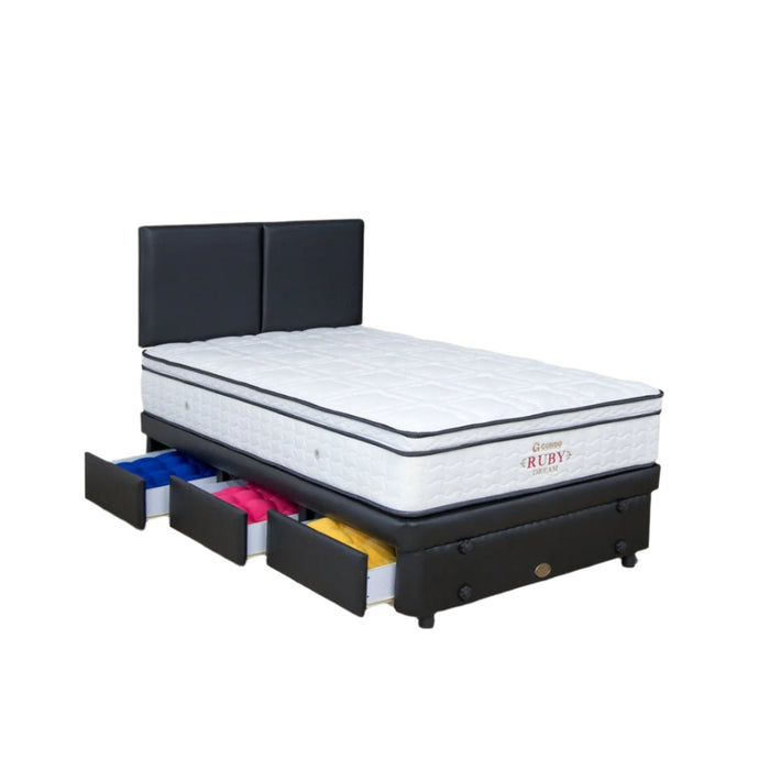 KASUR - SPRINGBED Kasur Springbed Guhdo Ruby Dream Latex | Fullset Atlantic Drawer 3L GUHDO OSCARLIVING