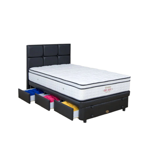 KASUR - SPRINGBED Kasur Springbed Guhdo Ruby Dream Latex | Fullset Caserta Drawer 3L GUHDO OSCARLIVING