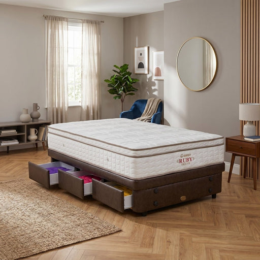 KASUR - SPRINGBED Kasur Springbed Guhdo Ruby Dream Latex | Fullset Drawer 3L GUHDO OSCARLIVING