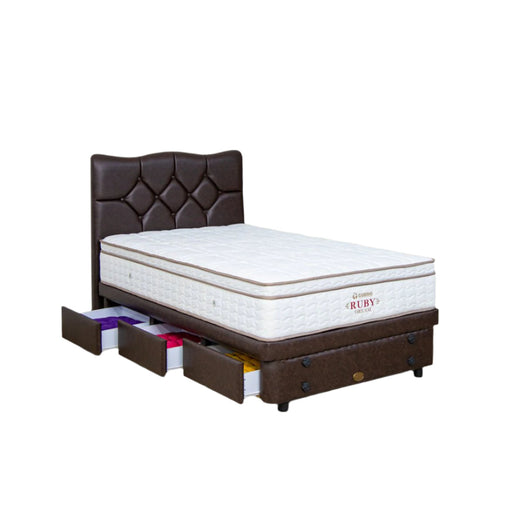 KASUR - SPRINGBED Kasur Springbed Guhdo Ruby Dream Latex | Fullset Lavela Drawer 3L GUHDO OSCARLIVING
