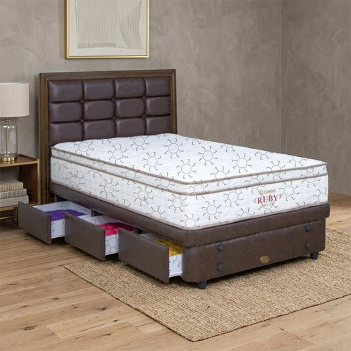 KASUR - SPRINGBED Kasur Springbed Guhdo Ruby Dream Latex | Fullset Metropolis Drawer 3L GUHDO OSCARLIVING