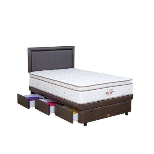 KASUR - SPRINGBED Kasur Springbed Guhdo Ruby Dream Latex | Fullset Prospine Drawer 3L GUHDO OSCARLIVING