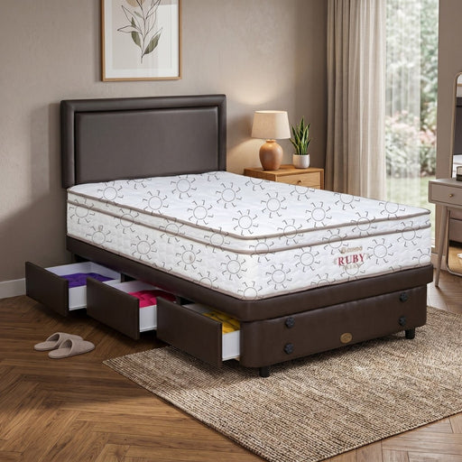 KASUR - SPRINGBED Kasur Springbed Guhdo Ruby Dream Latex | Fullset Prospine Drawer 3L GUHDO OSCARLIVING