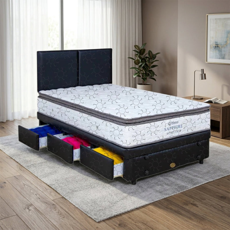 KASUR - SPRINGBED Kasur Springbed Guhdo Sapphire Dream | Fullset Atlantic Drawer 3L GUHDO OSCARLIVING