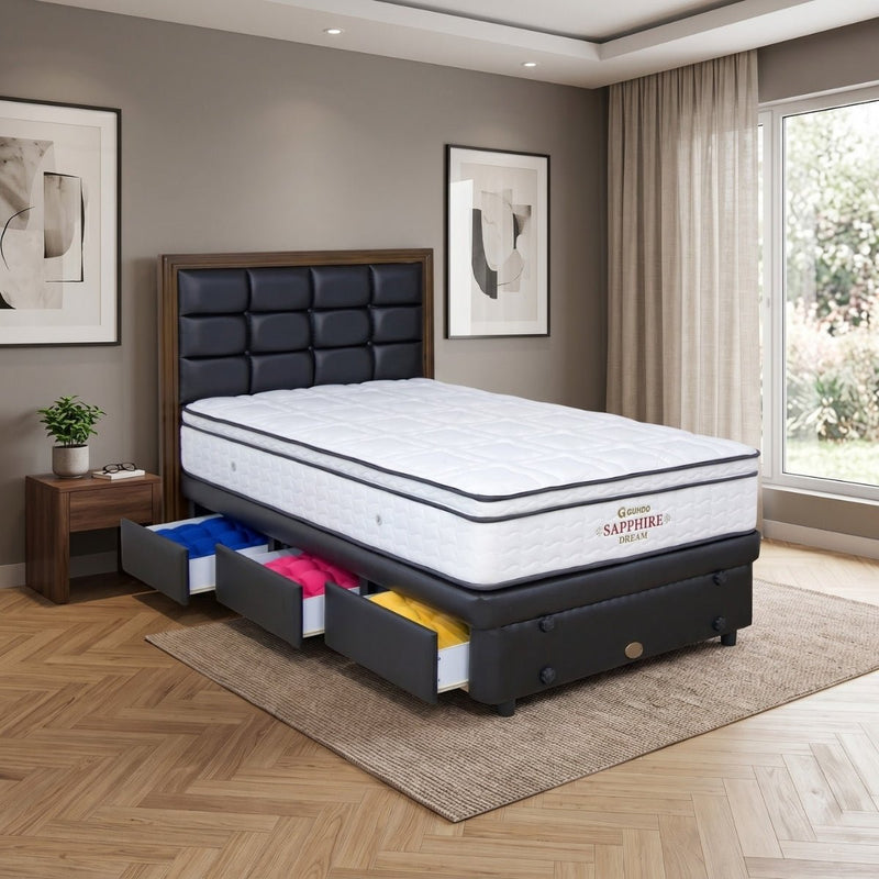 KASUR - SPRINGBED Kasur Springbed Guhdo Sapphire Dream | Fullset Metropolis Drawer 3L GUHDO OSCARLIVING