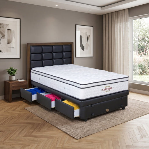 KASUR - SPRINGBED Kasur Springbed Guhdo Sapphire Dream | Fullset Metropolis Drawer 3L GUHDO OSCARLIVING
