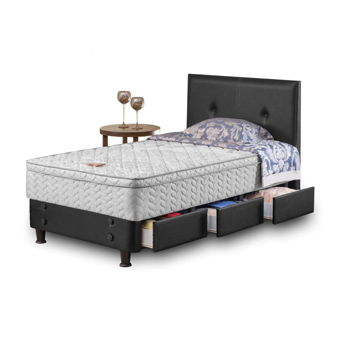 KASUR - SPRINGBED Kasur Springbed Guhdo Standard Drawer BED Plushtop HB Sienna | Fullset GUHDO OSCARLIVING
