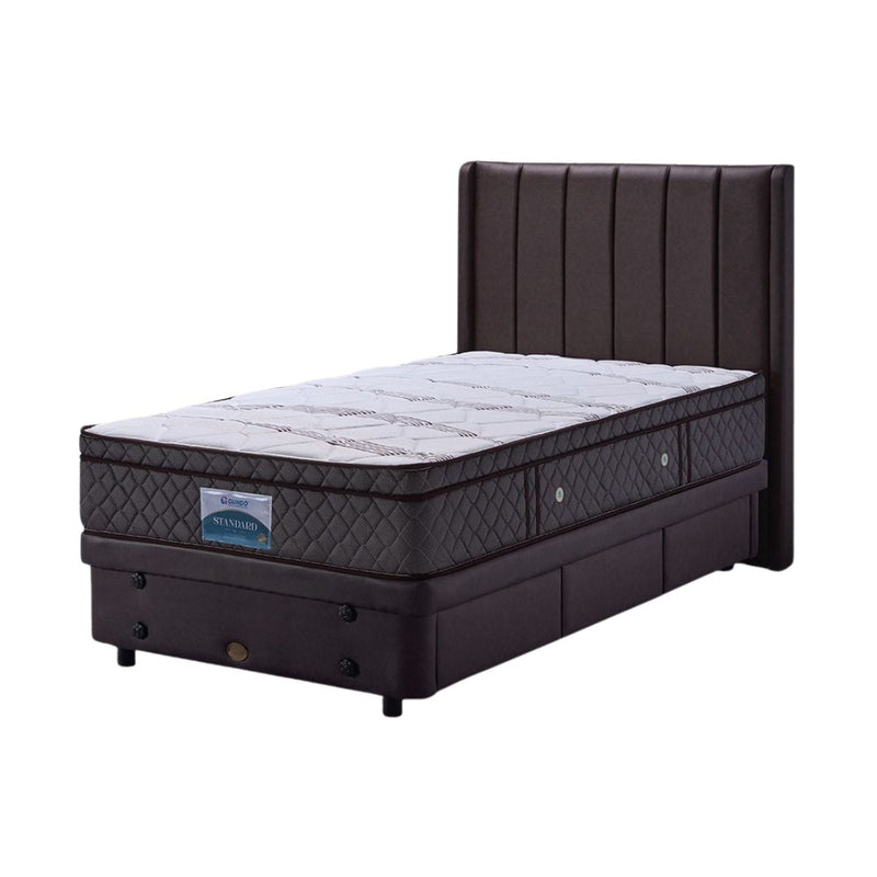 KASUR - SPRINGBED Kasur Springbed Guhdo Standard Plushtop Divan Drawer Laci 3 HB Marina KP GUHDO OSCARLIVING