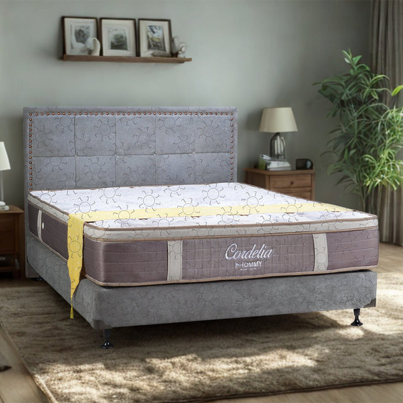 KASUR - SPRINGBED Kasur Springbed Hommy Cordelia PillowTop HB Kudeta | Fullset HOMMY OSCARLIVING