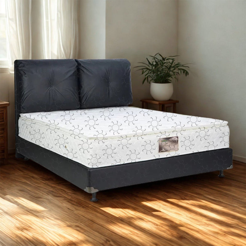 KASUR - SPRINGBED Kasur Springbed Quantum Heavenly Comfort Pillowtop | Fullset Boston Oreo QUANTUM OSCARLIVING