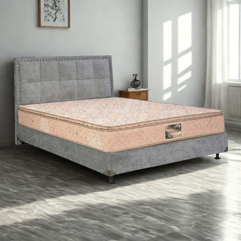 KASUR - SPRINGBED Kasur Springbed Quantum Heavenly Comfort Pillowtop | Fullset Kudeta Grey QUANTUM OSCARLIVING
