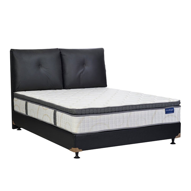KASUR - SPRINGBED Kasur Springbed Romance Feelings Plushtop HB Boston | Fullset Oreo ROMANCE OSCARLIVING