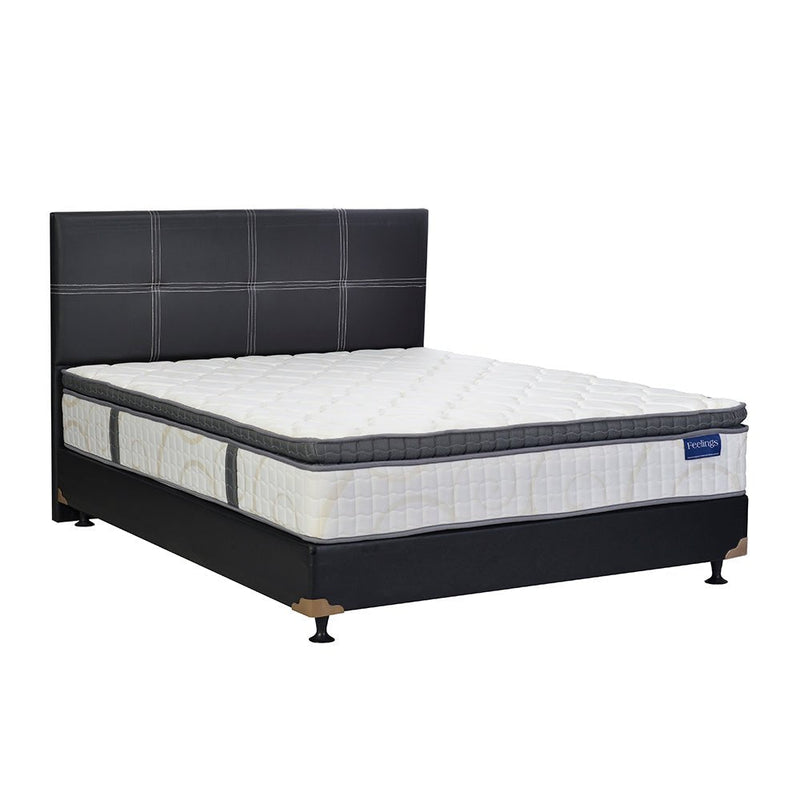 KASUR - SPRINGBED Kasur Springbed Romance Feelings Plushtop HB Elegance | Fullset Oreo ROMANCE OSCARLIVING