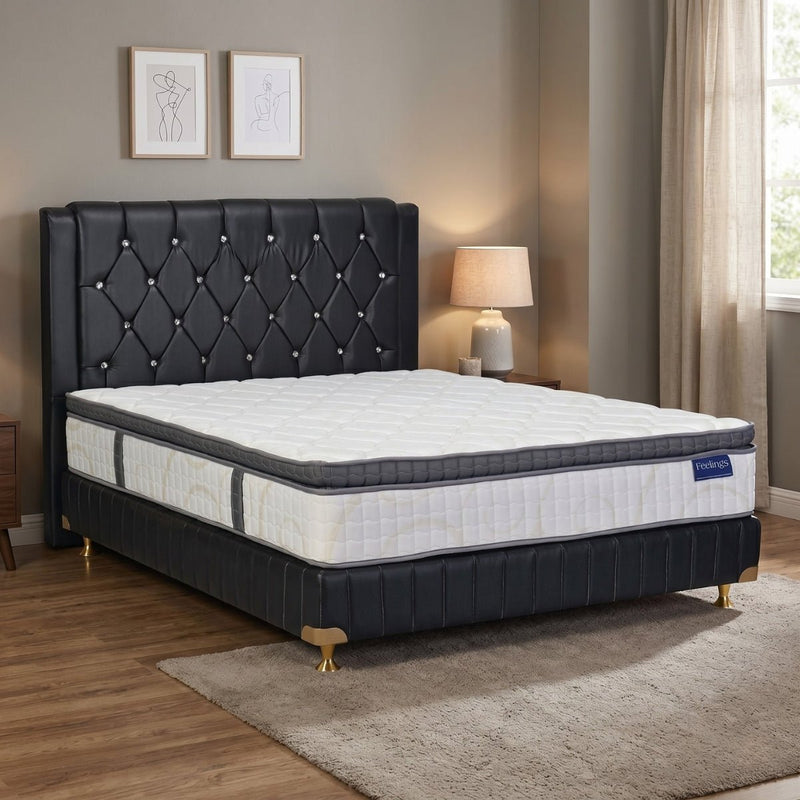 KASUR - SPRINGBED Kasur Springbed Romance Feelings Plushtop HB Oxford | Fullset Kent ROMANCE OSCARLIVING