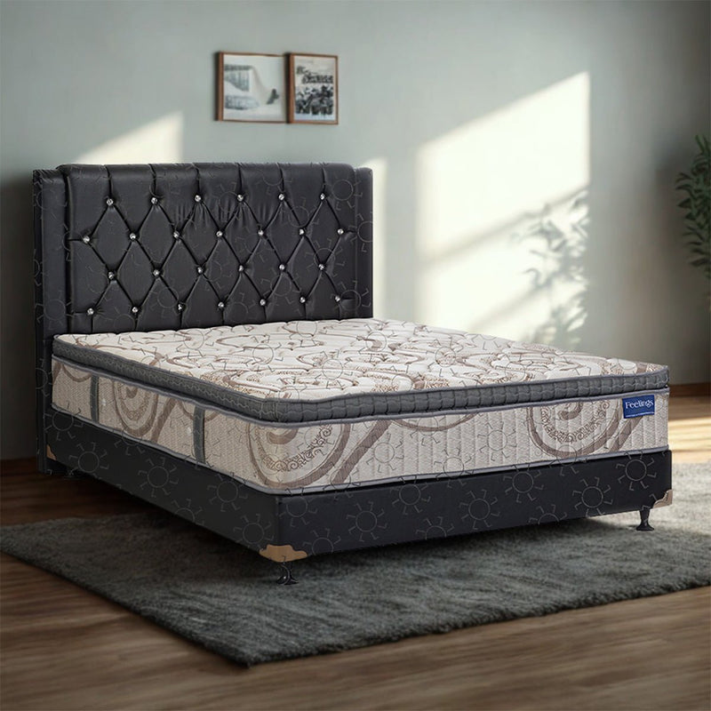 KASUR - SPRINGBED Kasur Springbed Romance Feelings Plushtop HB Oxford | Oreo Fullset ROMANCE OSCARLIVING