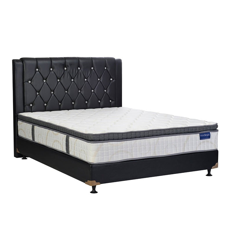 KASUR - SPRINGBED Kasur Springbed Romance Feelings Plushtop HB Oxford | Oreo Fullset ROMANCE OSCARLIVING