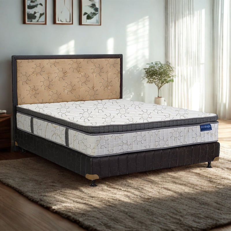 KASUR - SPRINGBED Kasur Springbed Romance Feelings Plushtop HB Queenstown | Fullset Kent ROMANCE OSCARLIVING