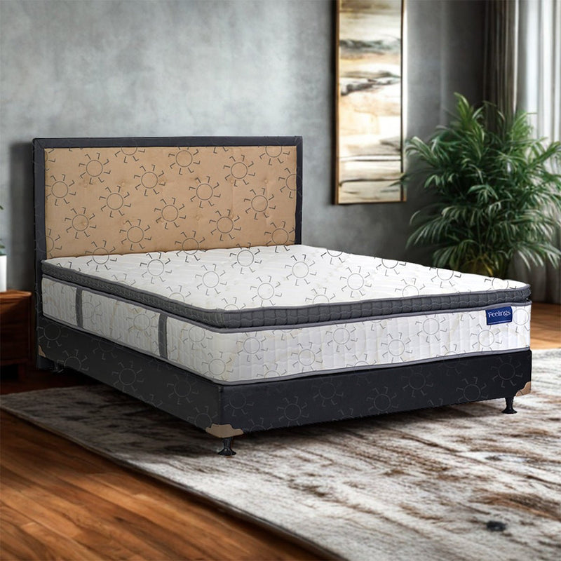 KASUR - SPRINGBED Kasur Springbed Romance Feelings Plushtop HB Queenstown | Fullset Oreo ROMANCE OSCARLIVING