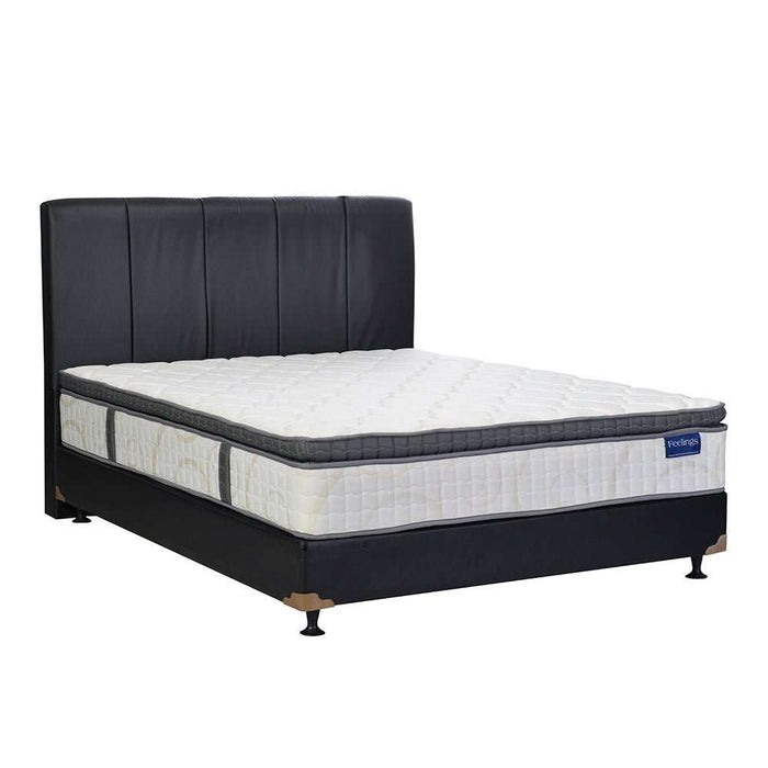 KASUR - SPRINGBED Kasur Springbed Romance Feelings Plushtop HB Vadia | Fullset Oreo ROMANCE OSCARLIVING