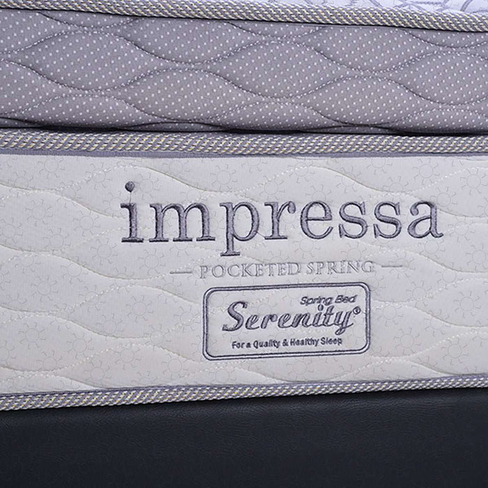 KASUR - SPRINGBED Kasur Springbed Serenity Impressa Pocket Spring HB Boston | Fullset Oreo SERENITY OSCARLIVING