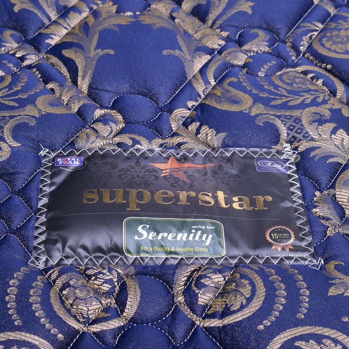 KASUR - SPRINGBED Kasur Springbed Serenity Superstar HB Oxford Premium | Fullset Oreo SERENITY OSCARLIVING