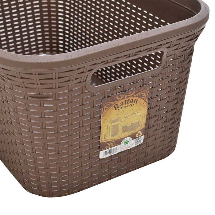 KERANJANG LAUNDRY - LAUNDRY BASKET Keranjang Pakaian Green Leaf Rattan 1523 | Laundry Basket GREEN LEAF OSCARLIVING