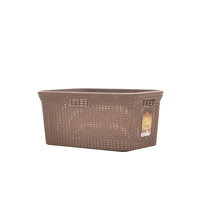 KERANJANG LAUNDRY - LAUNDRY BASKET Keranjang Pakaian Green Leaf Rattan 1523 | Laundry Basket GREEN LEAF OSCARLIVING