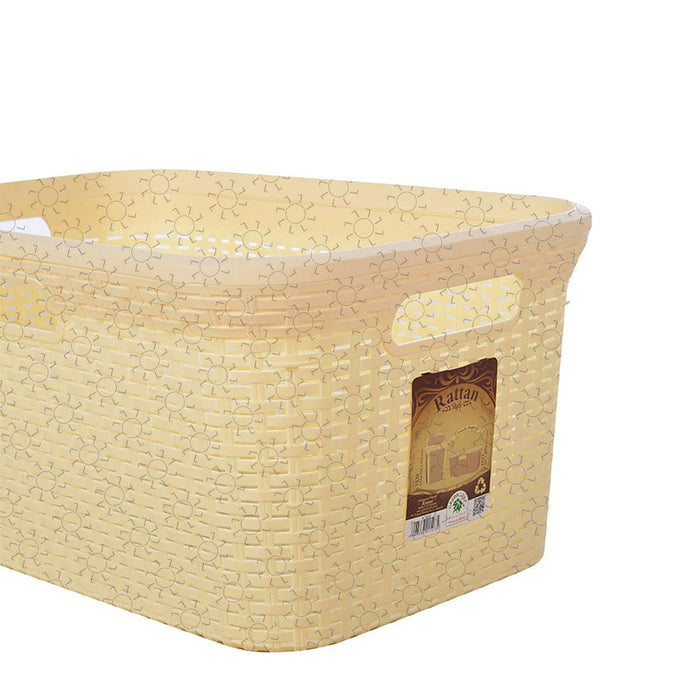 KERANJANG LAUNDRY - LAUNDRY BASKET Keranjang Pakaian Green Leaf Rattan 1523 | Laundry Basket GREEN LEAF OSCARLIVING