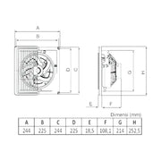 KIPAS EXHAUST Kipas Exhaust KDK Ceiling Exhaust Fan 15TGQ KDK OSCARLIVING