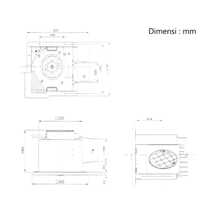 KIPAS VENTILASI Kipas Ventilasi KDK Sirocco Fan 24JAB KDK OSCARLIVING