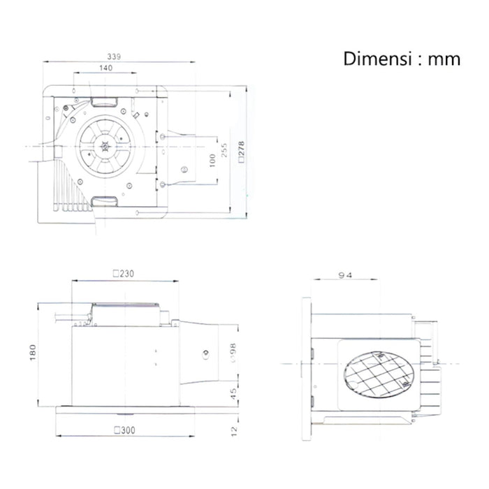 KIPAS VENTILASI Kipas Ventilasi KDK Sirocco Fan 24JRB KDK OSCARLIVING