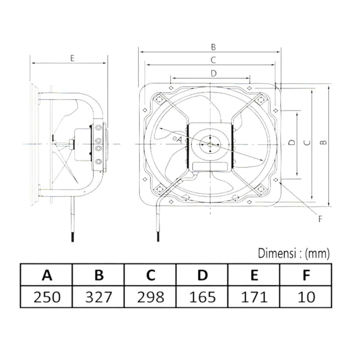 KIPAS VENTILASI Kipas Ventilasi KDK Wall Exhaust Fan 25GSC KDK OSCARLIVING