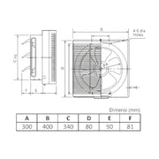 KIPAS VENTILASI Kipas Ventilasi KDK Wall Exhaust Fan 30RQN KDK OSCARLIVING