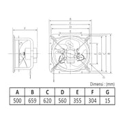 KIPAS VENTILASI Kipas Ventilasi KDK Wall Exhaust Fan 50GTC KDK OSCARLIVING