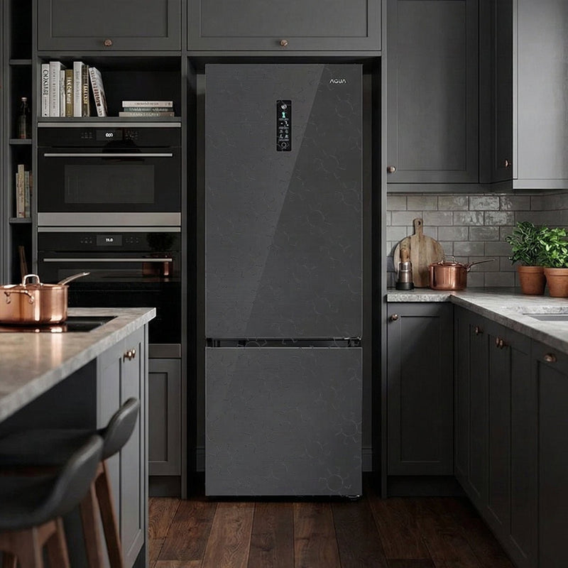 KULKAS Kulkas Aqua 2 Pintu AQUA AQR - 350RBM(BK) AQUA OSCARLIVING