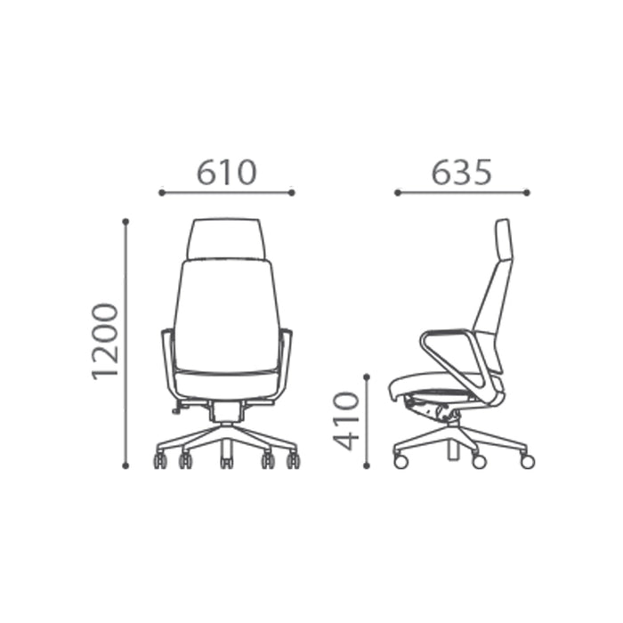 Kursi Direktur Kursi Direktur Firm Volf Normal Headrest FIRM OSCARLIVING