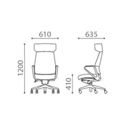 Kursi Direktur Kursi Direktur Firm Volf Wing Headrest FIRM OSCARLIVING