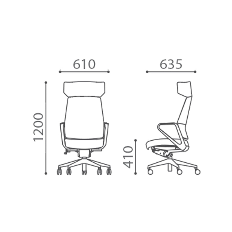 Kursi Direktur Kursi Direktur Firm Volf Wing Headrest FIRM OSCARLIVING