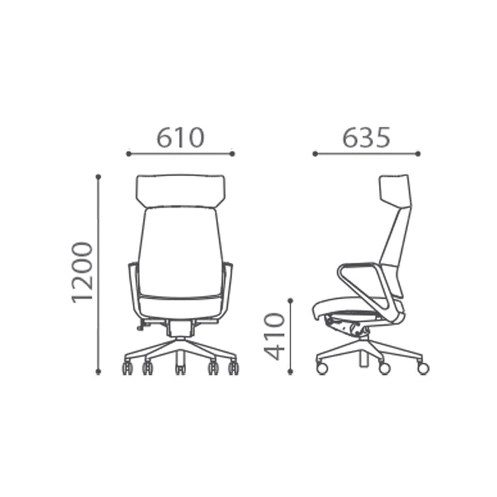 Kursi Direktur Kursi Direktur Firm Volf Wing Headrest FIRM OSCARLIVING