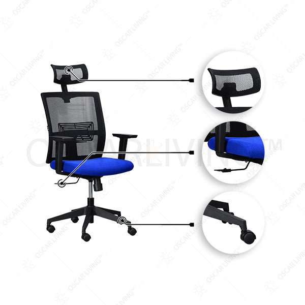 Kursi Direktur Kursi Gaming Ergotec TM102XB ERGOTEC OSCARLIVING