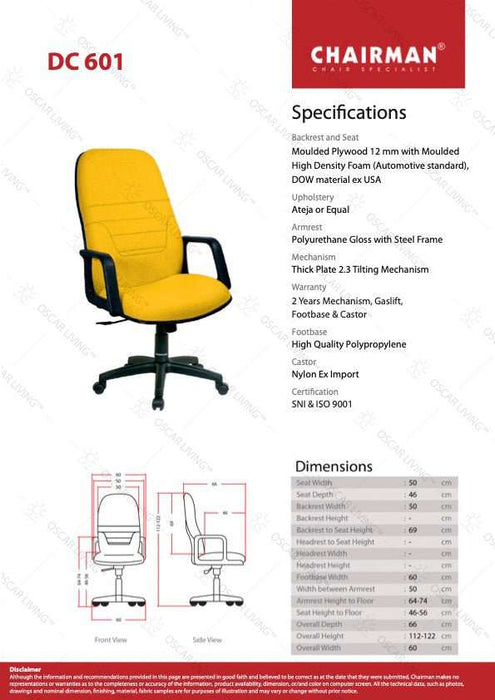 Kursi Direktur Kursi Kantor Chairman DC601 CHAIRMAN OSCARLIVING