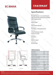 Kursi Direktur Kursi Kantor Chairman Nuanxa EC8000A CHAIRMAN OSCARLIVING