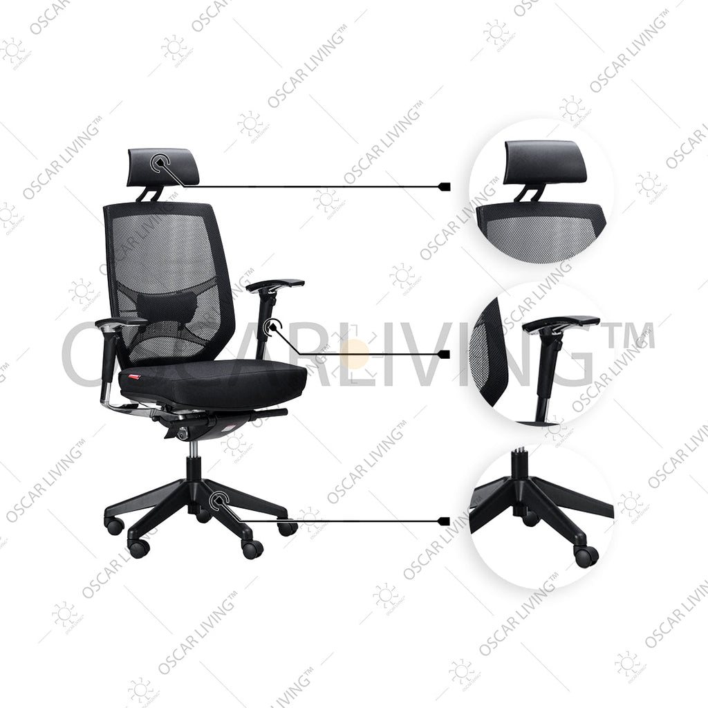 Kursi Direktur Kursi Kantor Chairman HN0601 Respiro CHAIRMAN OSCARLIVING