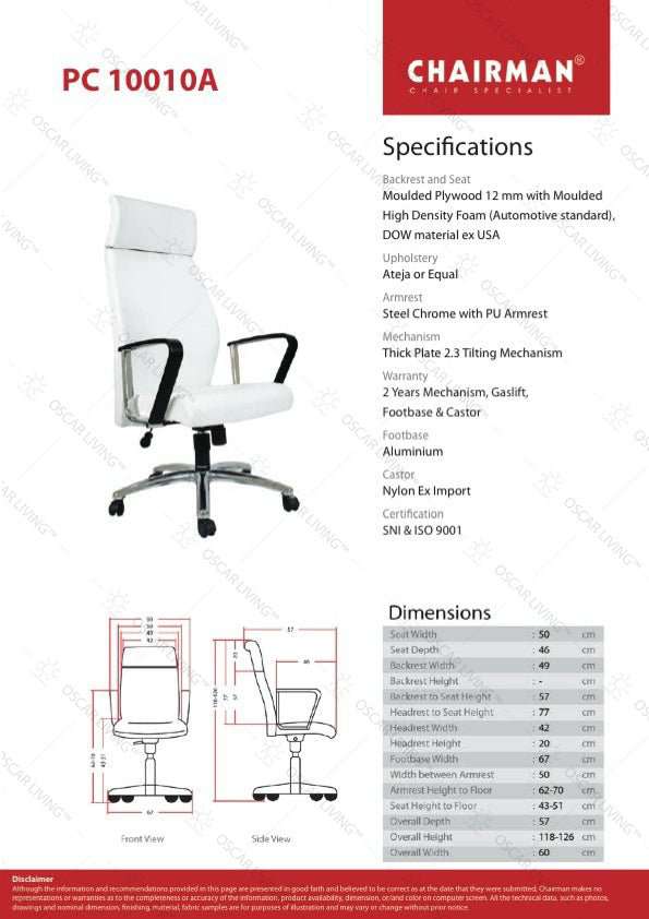 Kursi Direktur Kursi Kantor Chairman PC10010A CHAIRMAN OSCARLIVING