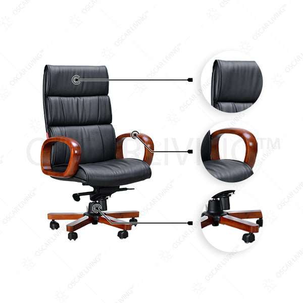 Kursi Direktur Kursi Kantor Chairman PC8210LC Oxford Leather CHAIRMAN OSCARLIVING
